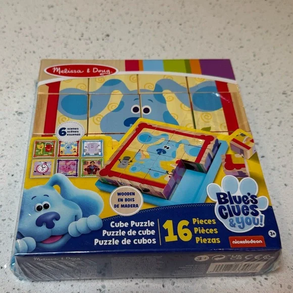 Melissa & Doug Blue's Clues Colorful Cube Puzzle - Picture 4 of 5